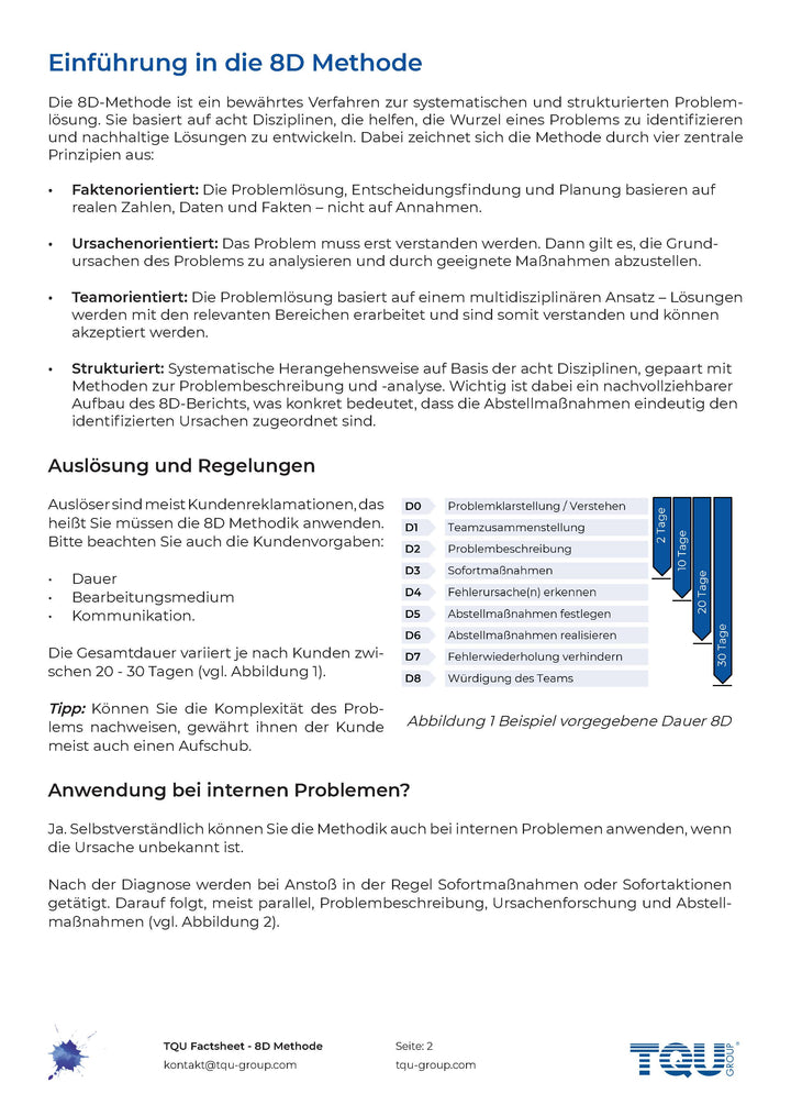 Factsheet | 8D Methode
