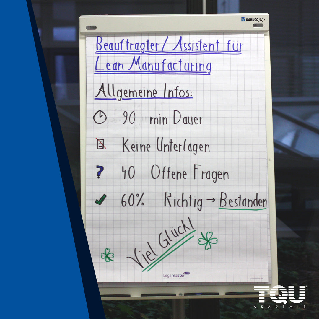 Zertifikatsprüfung Beauftragter/Assistent für Lean Manufacturing (Green Belt of LM)