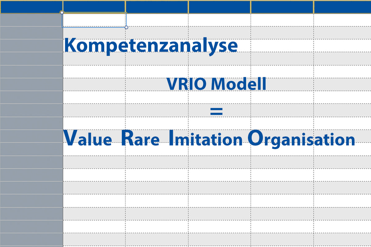 Kernkompetenzanalyse mit dem VRIO Modell und Excel