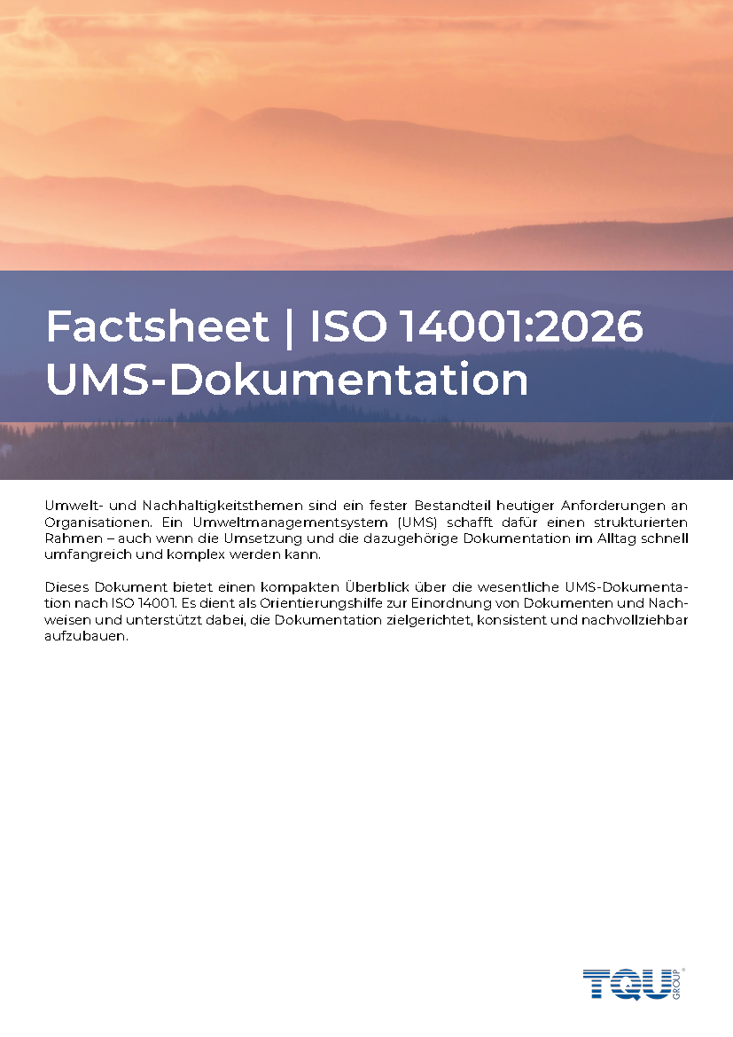 Factsheet | UMS-Dokumentation ISO 14001