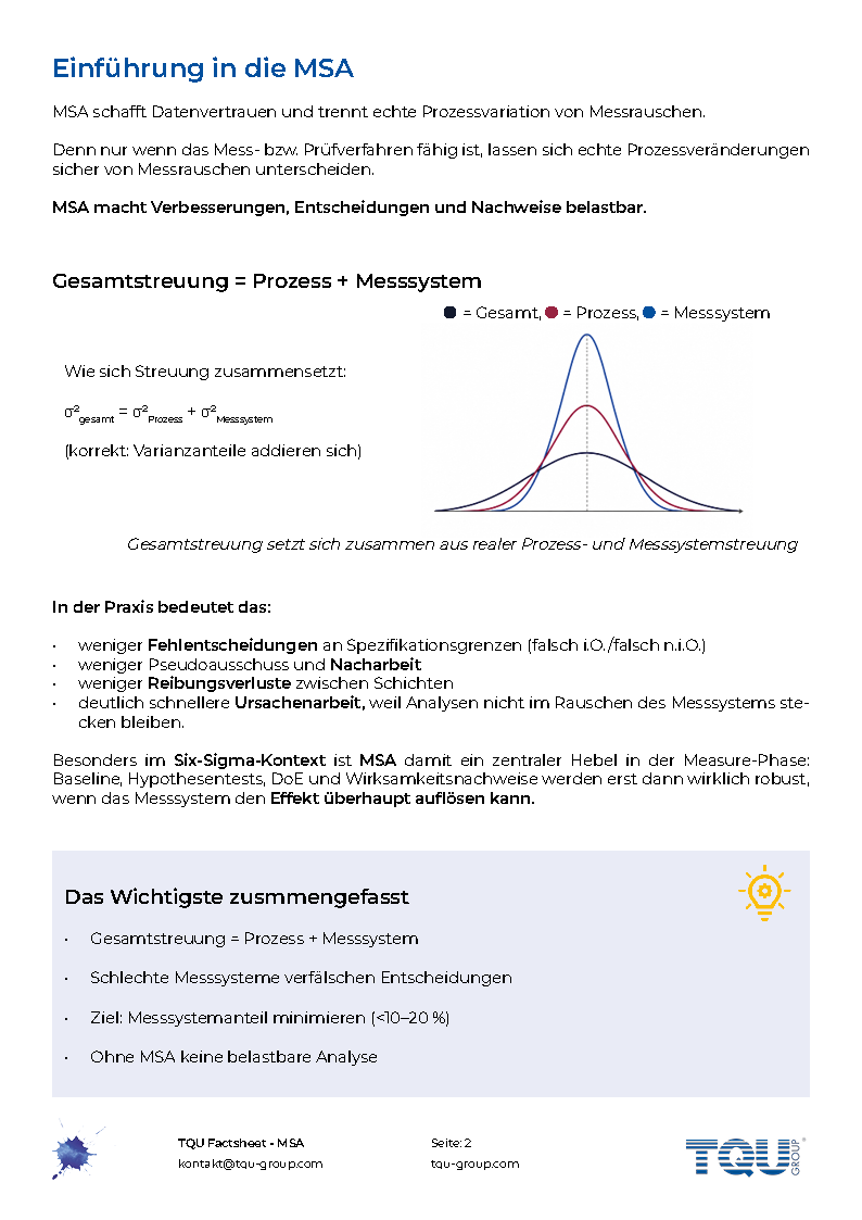 Factsheet | Messsystemanalyse