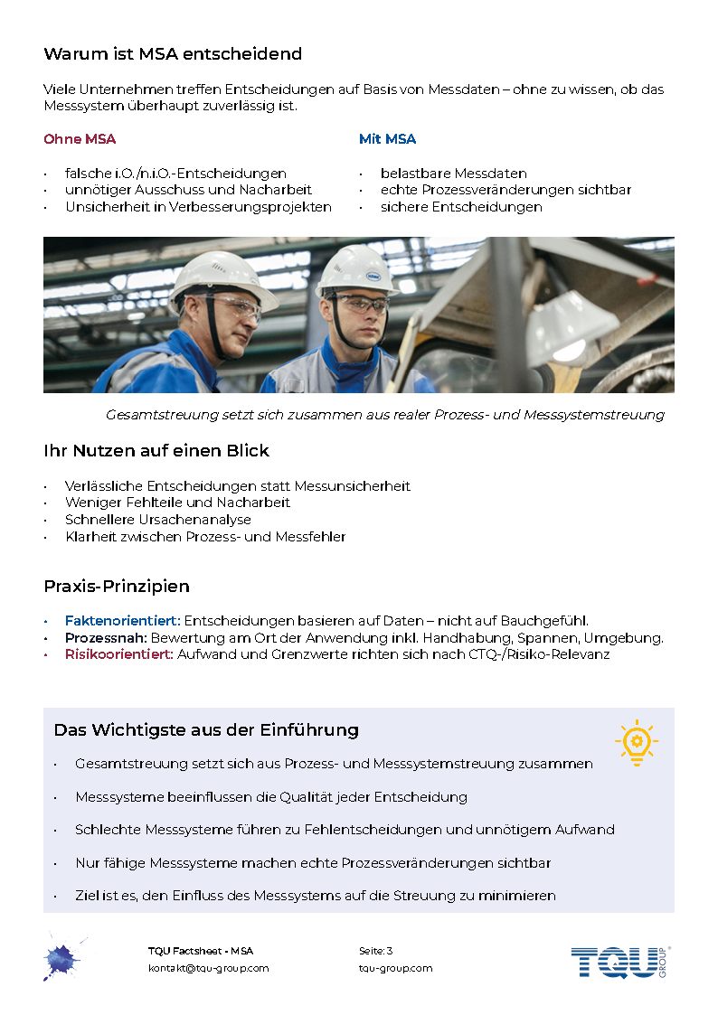 Factsheet | Messsystemanalyse