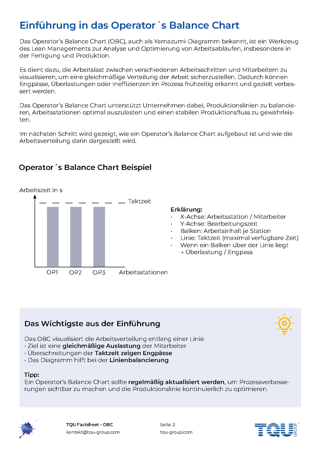 Factsheet | OBC (Operator´s Balance Sheet)